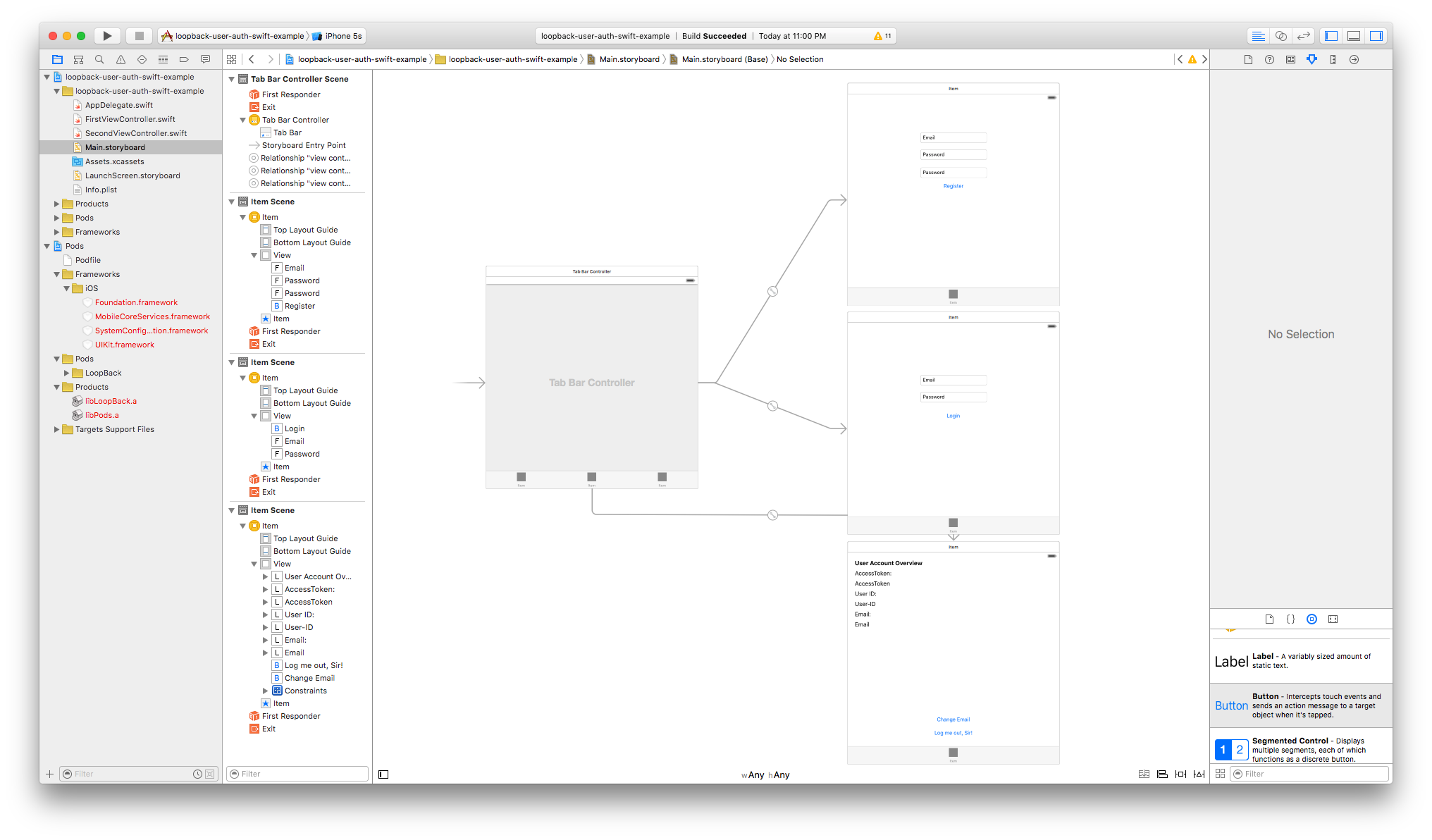 Tutorial: Example User Auth App using Swift & LoopBack iOS SDK - Kevin ...