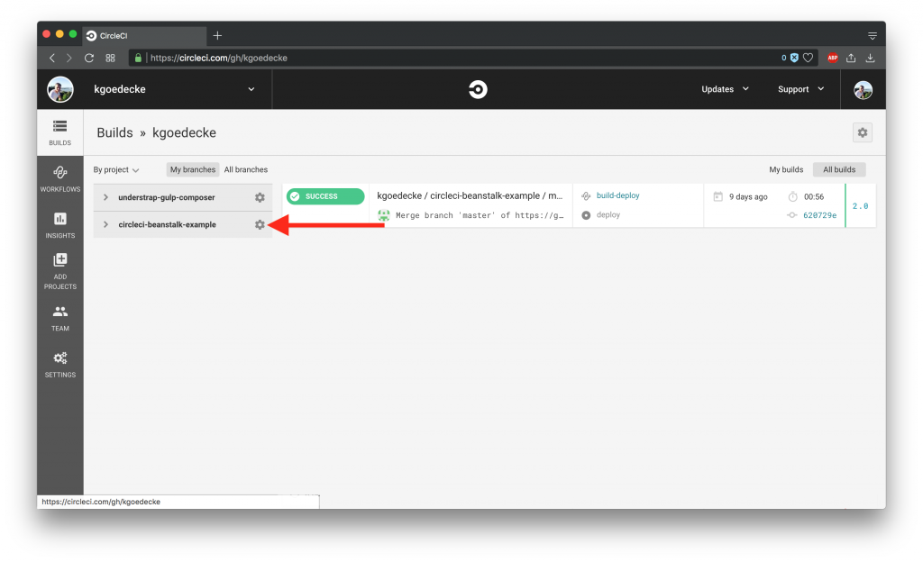 circleci beanstalk